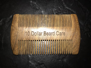 Double sided sandalwood pocket comb