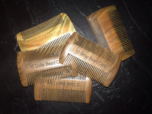 Double sided sandalwood pocket comb